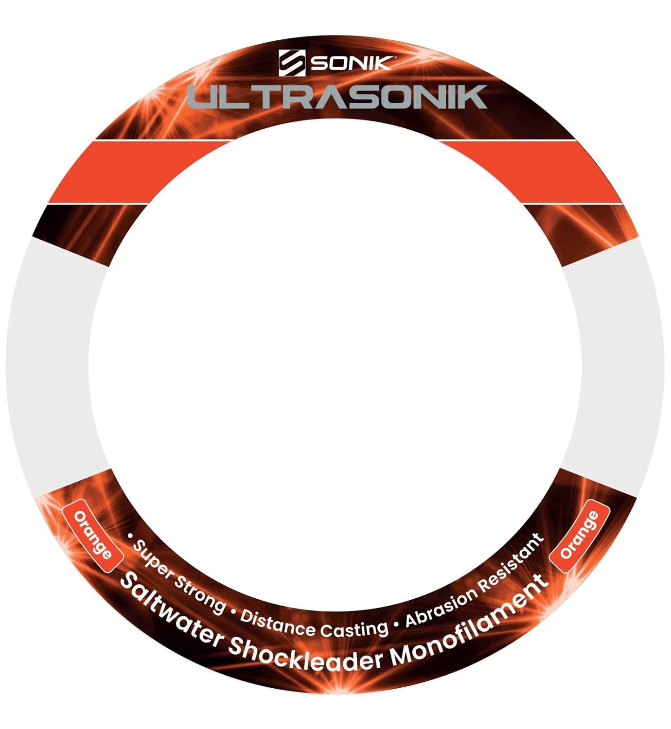 Sonik UltraSonik Orange Mono Shockleader 150m: 60lb