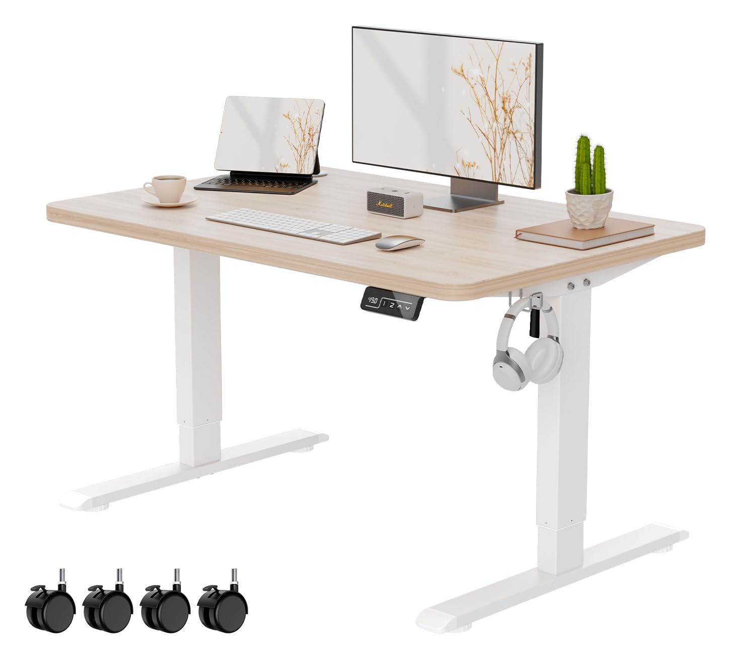 Amazon | Anovara(アノヴァラ) 昇降デスク 電動 昇降式 幅120cm 奥行