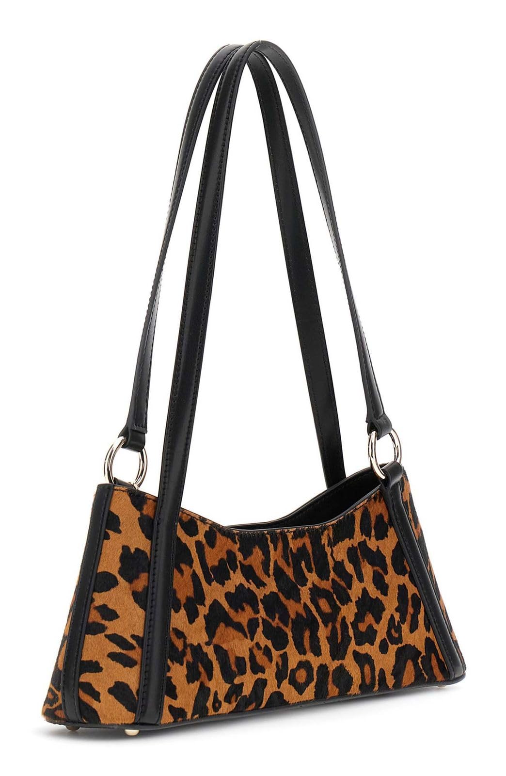 GUESS bolso de hombro Domitilla Shoulder Bag Leopard marrón claro