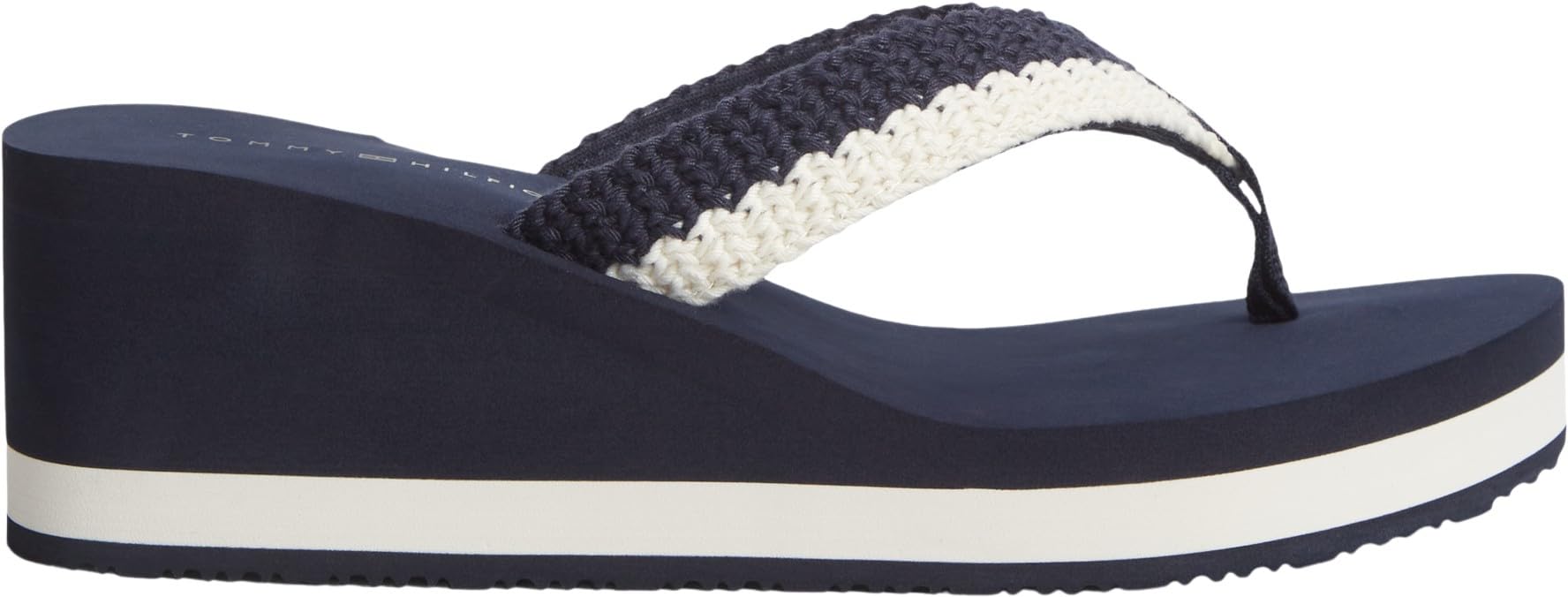 Tommy Hilfiger Damen Th Wedge Crochet Summer Sandal Fw0fw09420 Zehentrenner