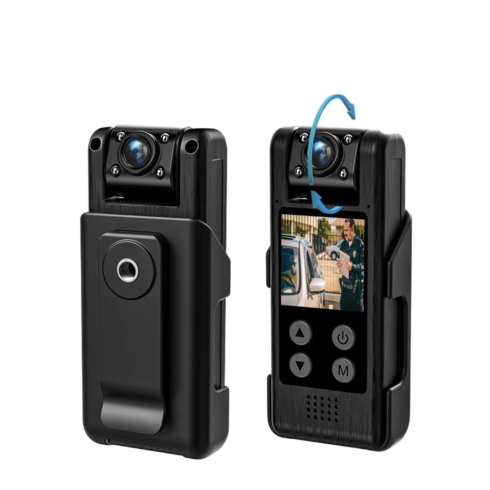 CVFRDD Mini Camera 4K Full Hd Body Mounted Camera Video Recording Cam Police Body Cam Night Vision Wearable 258GB Mini Camcorders