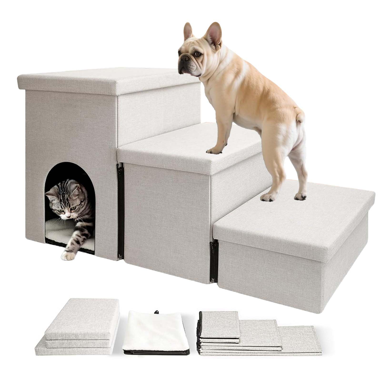 Generico Rampa per Animali Domestici, Pieghevole 3 in 1