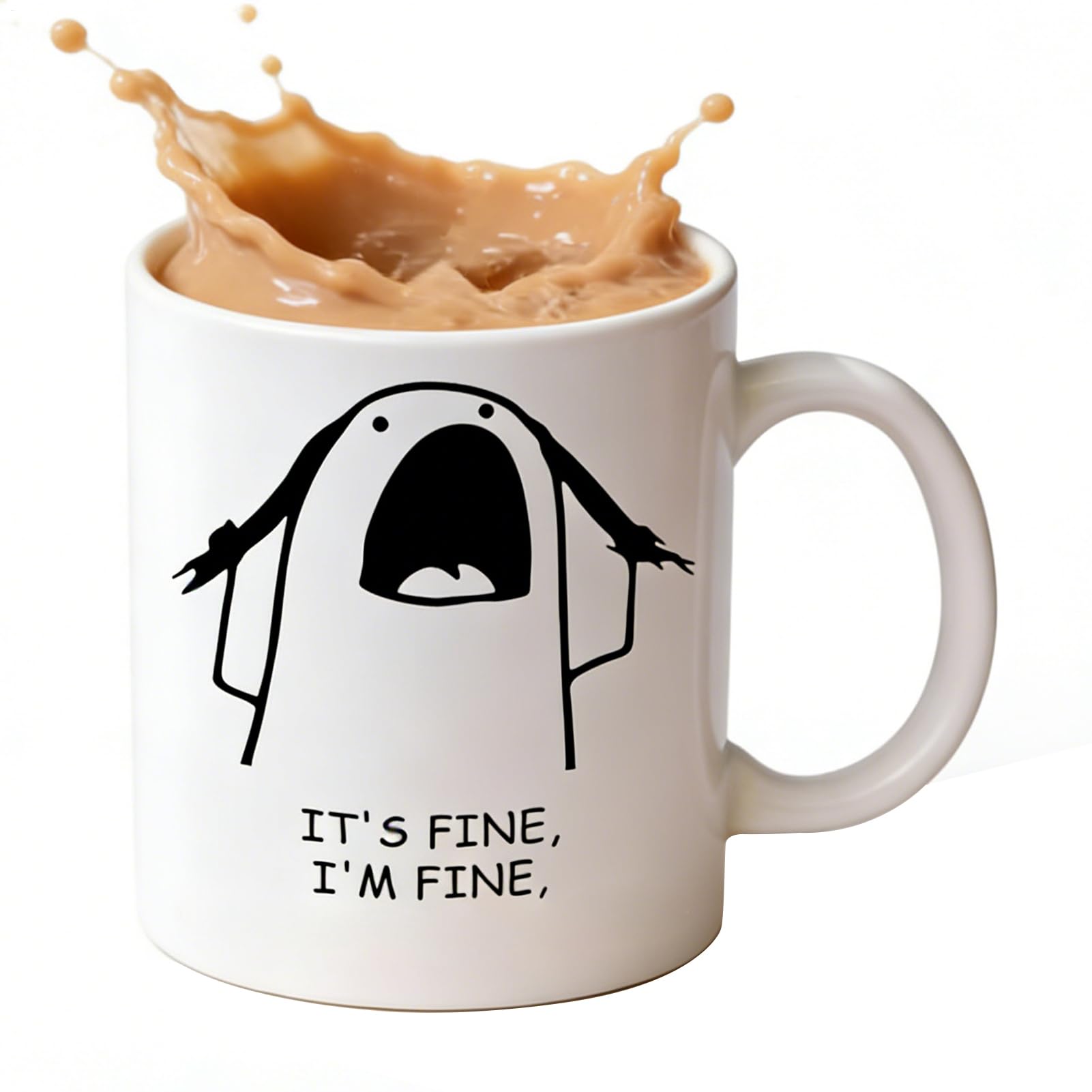 Taza de café divertida de cerámica para regalar a compañeros en cumpleaños
