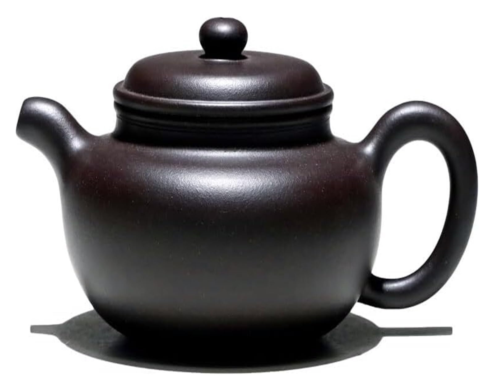 fioletowy gliniany czajniczek，chiński ceramiczny c Czajnik do użytku domowego, ręcznie robiony, ceremonia parzenia herbaty, herbata liściasta, stromy, czarny, 260 ml, czajniczek do zaparzacza