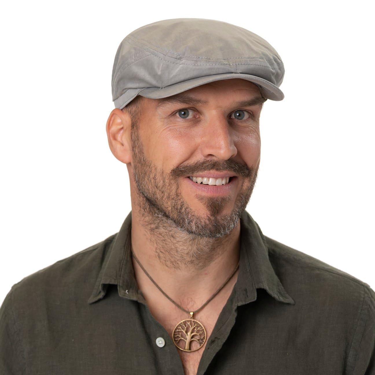 Stetson Sustainable Driver Flatcap Einfarbige Schiebermütze Bio-Baumwolle Nachhaltig Made in The EU Herren Frühjahr bis Winter