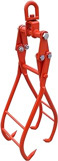 Log Lifting Tongs 28" 4 Claw Timber Log Lifting Tongs Heavy Duty Solid Steel,Swivel Dragging Steel Tongs Log Lifting, Handling, Dragging & Carrying Tool (28")
