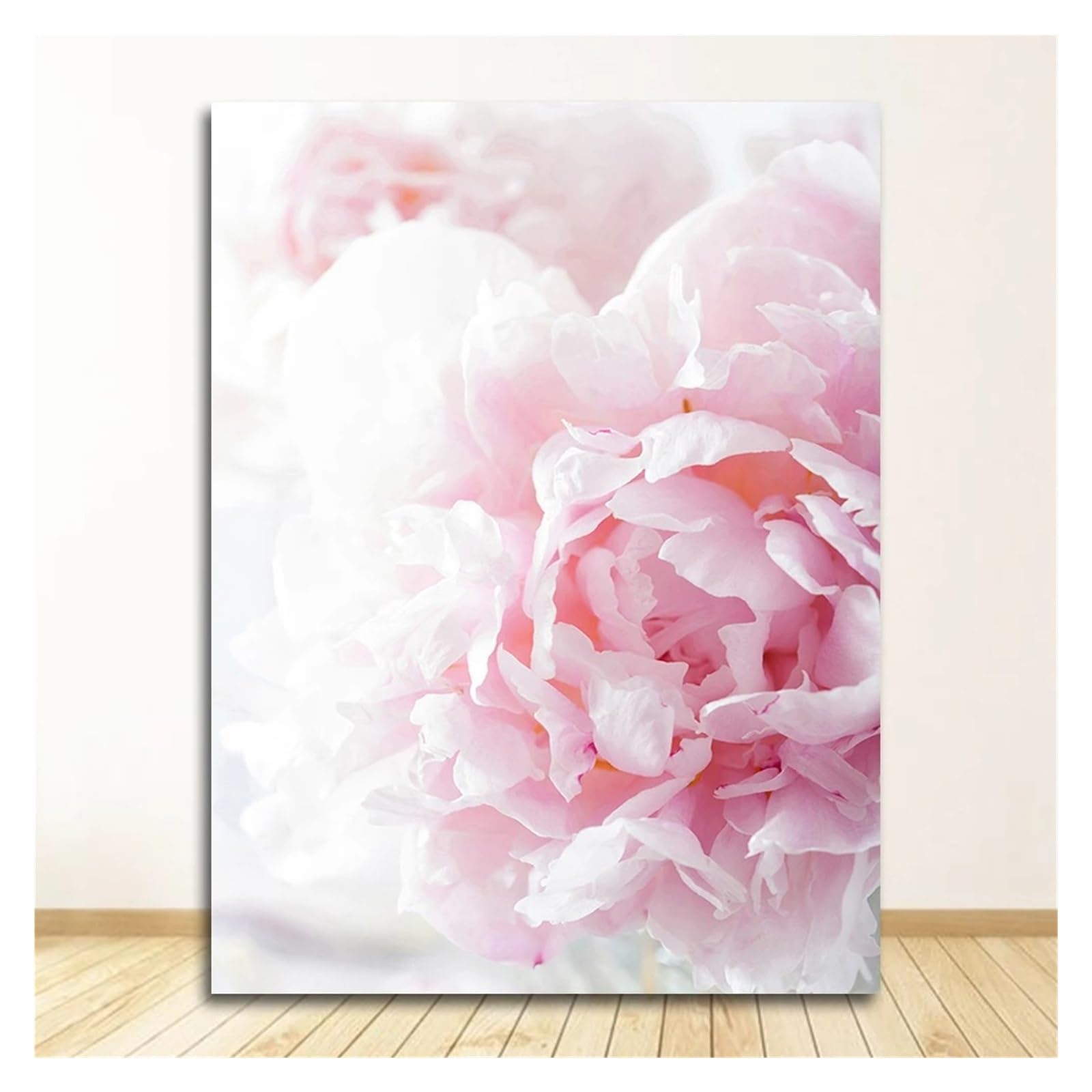 Xenite D Wall Art Canvas Prints Wall Art Picture For Living Room Home Ecoration Canvas Painting Nordic Ecor Elegant Peony Flower Phrase Poster(,50X70cm)