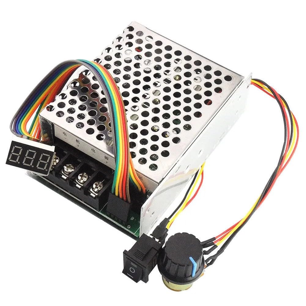 60A For PWM Motor Speed Controller Dimmer with Digital Display for Brushed DC Motors, Supports Direction Change