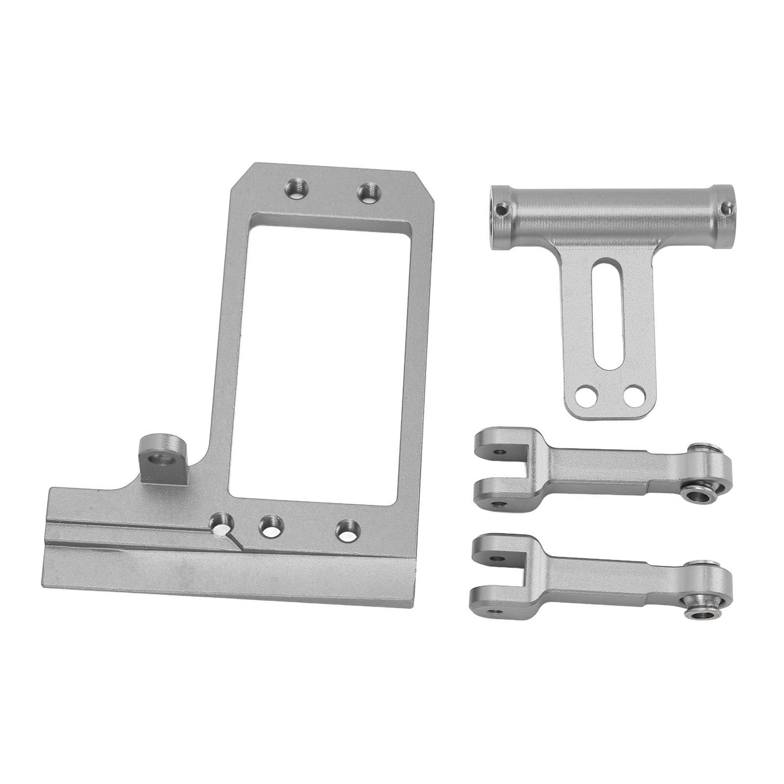 Pilipane RC Car Servo Mount with Hydraulic Steering Link High Strength Adjustable Aluminum Alloy Servo Bracket for VP F10 1/10 Scale RC Cars Color