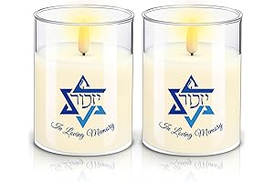 Electric LED Yahrzeit Memorial Flameless Candle