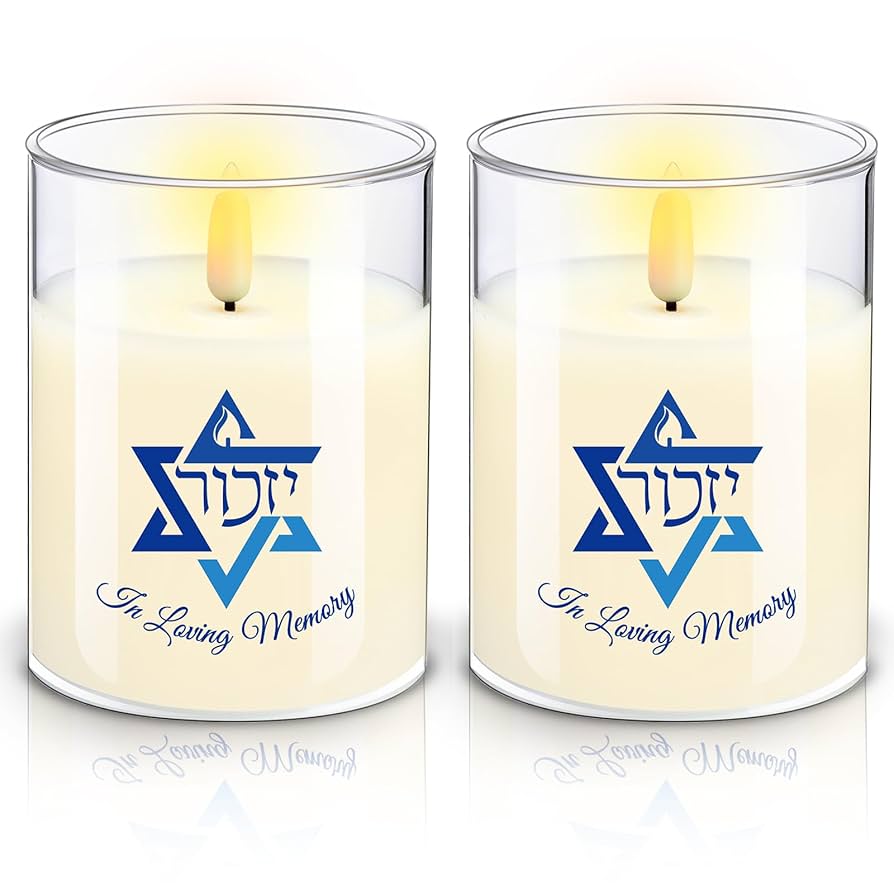 Amazon.com: VIHOSE 2 Pcs Electric Memorial Candle LED