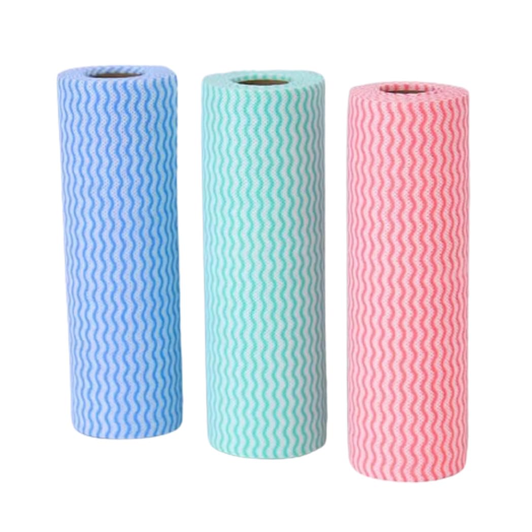 YYWEYUS 3 Rolls Disposable Cleaning Towels, Cleaning Washcloth Towel for Kitchen Bathroom Furniture and Car,Thick and Absorbent for All Your Cleaning Needs