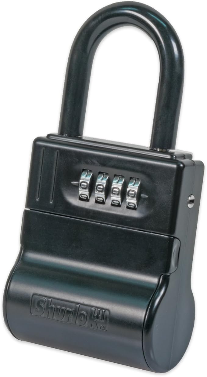 FJM Security SL700W Outdoor Key Box with 4Dial Combination, Black