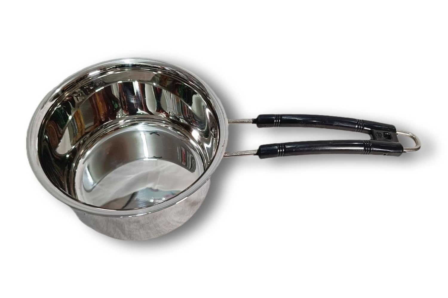 Diamond Steel Stainless Steel Saucepan Stovetop & Induction Base Sauce pan |Food Grade Surface |Sauce Pan, Tea Pan, Milk Pan | 26 Guage | Handle Color May Vary (18 CM) Diamond Steel Stainless Steel Saucepan Stovetop & Induction Base Sauce pan |Food Grade Surface |Sauce Pan, Tea Pan, Milk Pan | 26 Guage | Handle Color May Vary (18 CM)