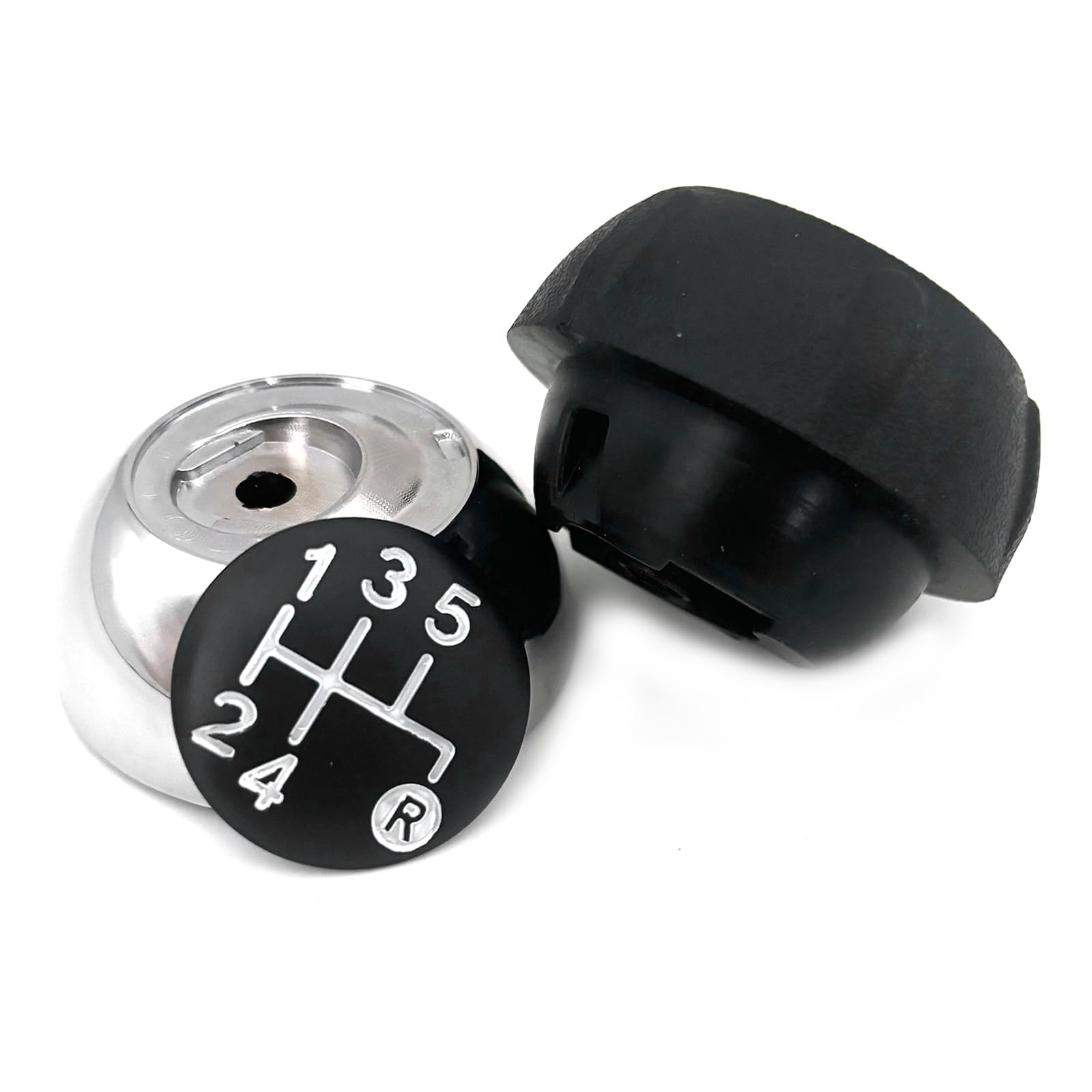 AMCBYSGC Gear Shift Knob 5 Speed Manual Compatible with Fiat 500 2012-2018