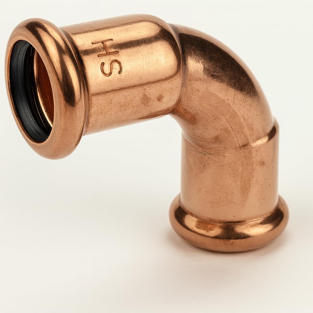 Xcel Home Copper Westco 42Mm 90 Degree Equal Elbow Press Fitting - Water Pipe Connector