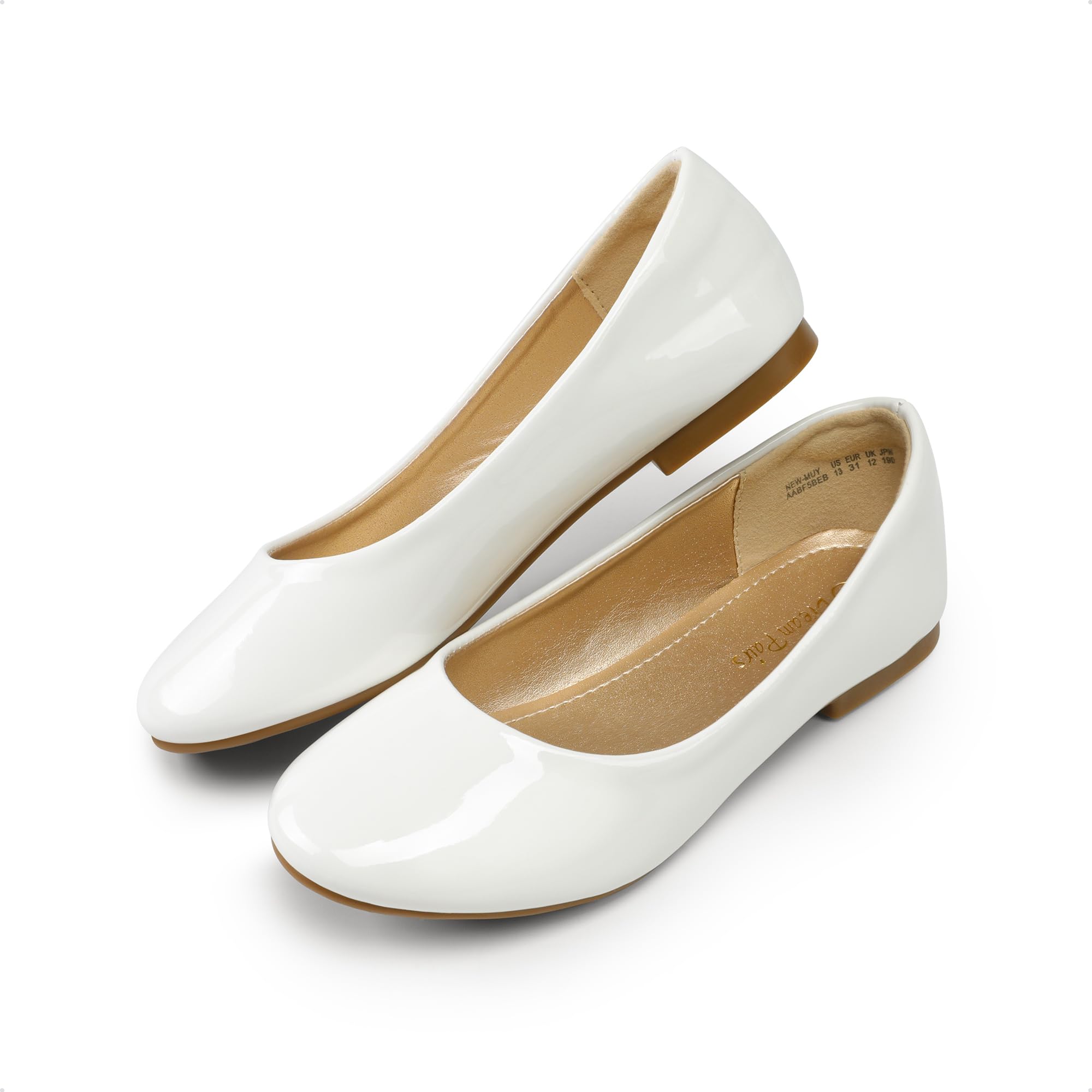 DREAM PAIRS Ballerines Fille Confortables à Enfiler, Chaussures Plates Enfant Semelle Souple Antidérapante, pour Quotidien, Fête et Mariage