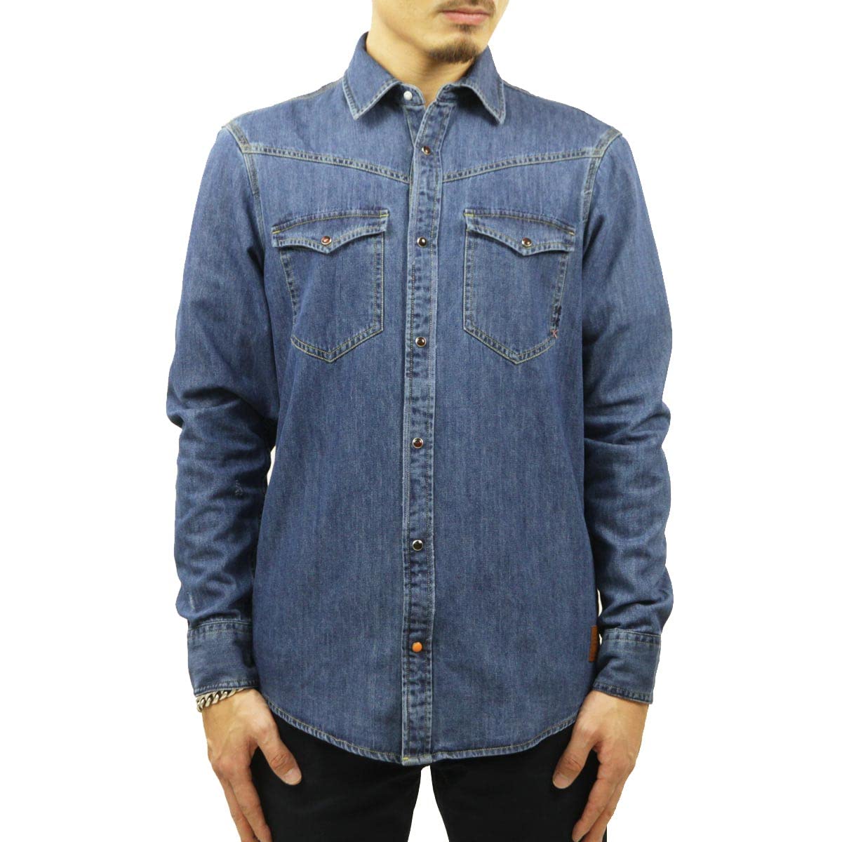 Amazon.co.jp: [スコッチアンドソーダ] デニムシャツ メンズ 正規販売