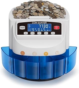 【新500円対応・異物検出機能 】コインカウンター 日本硬貨選別計数機 Amazon | 【BtcFu新500円対応・異物検出機能 】コインカウンター