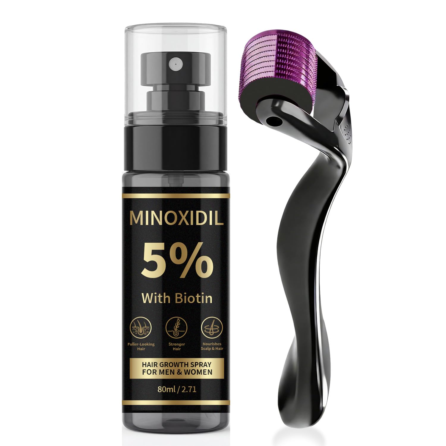 5% Minoxidil Hair Growth Spray with Biotin & Rosemary for Hair & Beard