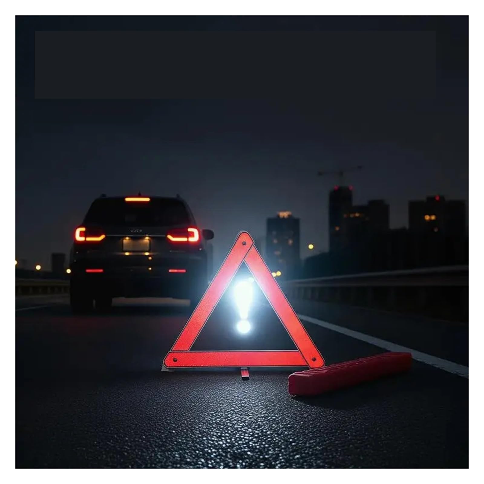 Kit Triangular de Advertencia Emergencia for Coches, Dispositivo Reflectante Seguridad en Carretera for Uso Nocturno, 7 Uds para Advertencia