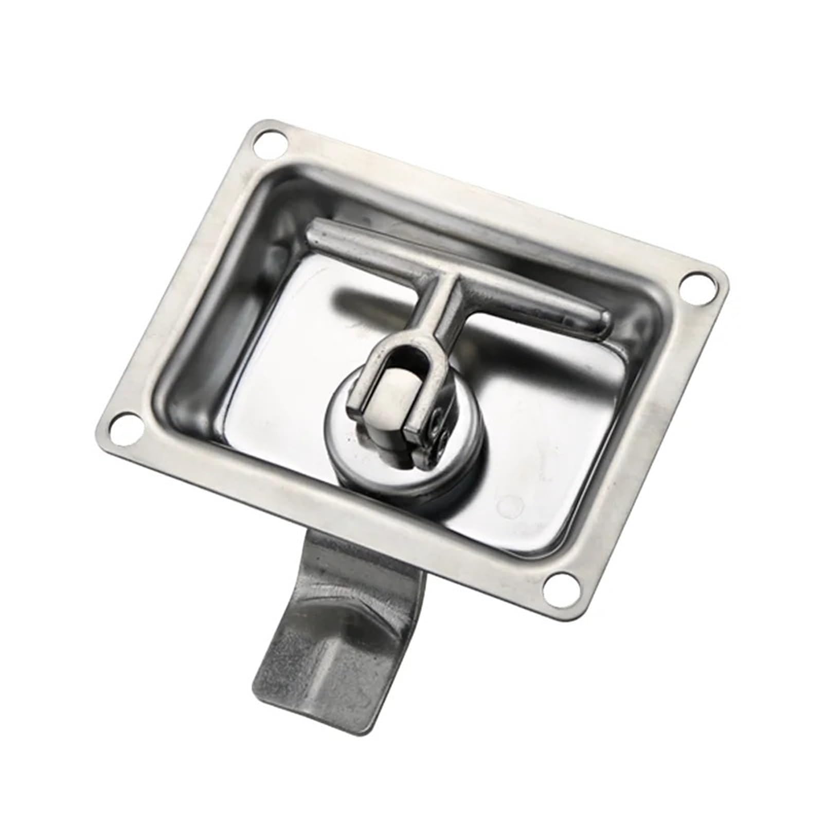 Sxolcoufoh One Color 304 Stainless Steel Pull Plate Lock 1Pcs