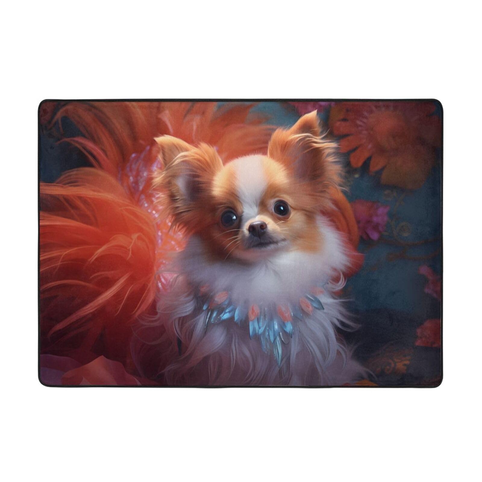 Tapis imprimé chien Rich Pet 203x147 cm antidérapant
