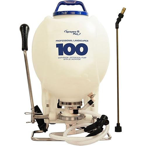 Sprayers Plus 100 High Pressure Backpack Sprayer, 4 Gallons