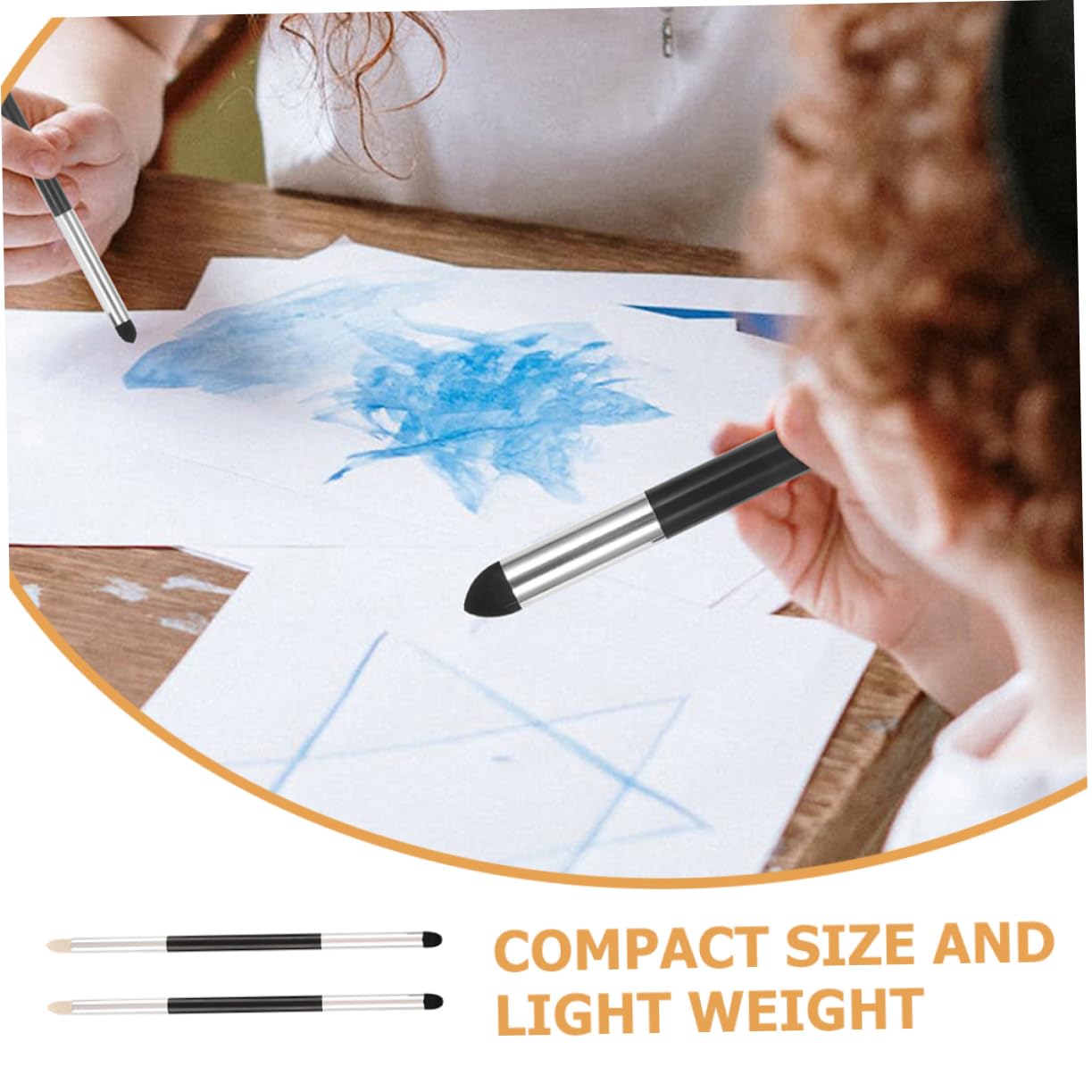 Tofficu 2Pcs Sketch Smudge Eraser Tool Blending Sticks for Artists Washable Drawing Tools for Sketching and Art Projects