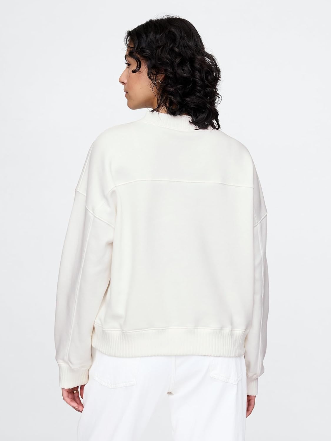 GAP womens Logo Mockneck Sweatshirt - Image 2