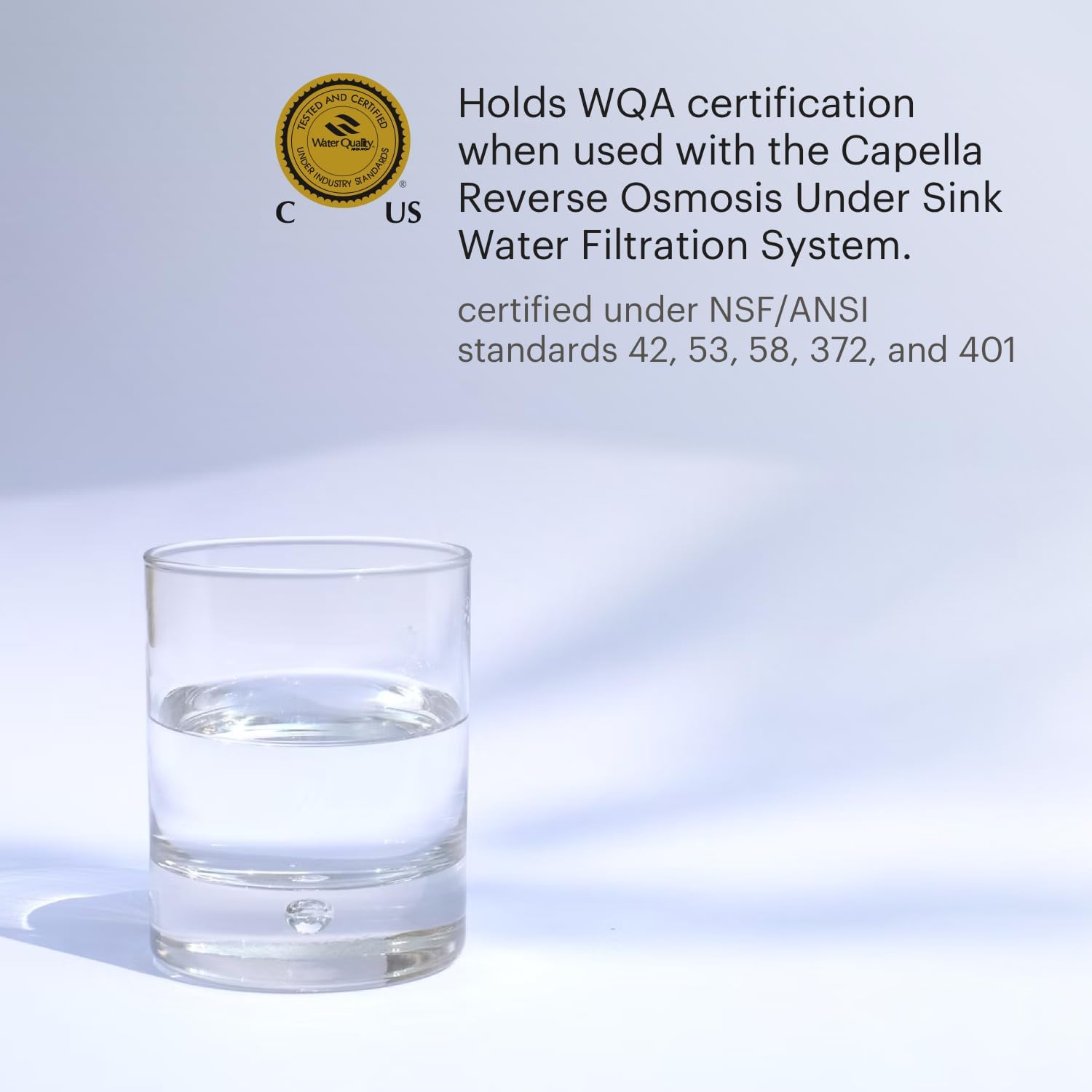Brondell Reverse Osmosis Replacement Filter Set for Capella RO Water Filtration System, Activated Carbon Plus and Carbon Block Filters, 6 Months Filtration, RF-30
