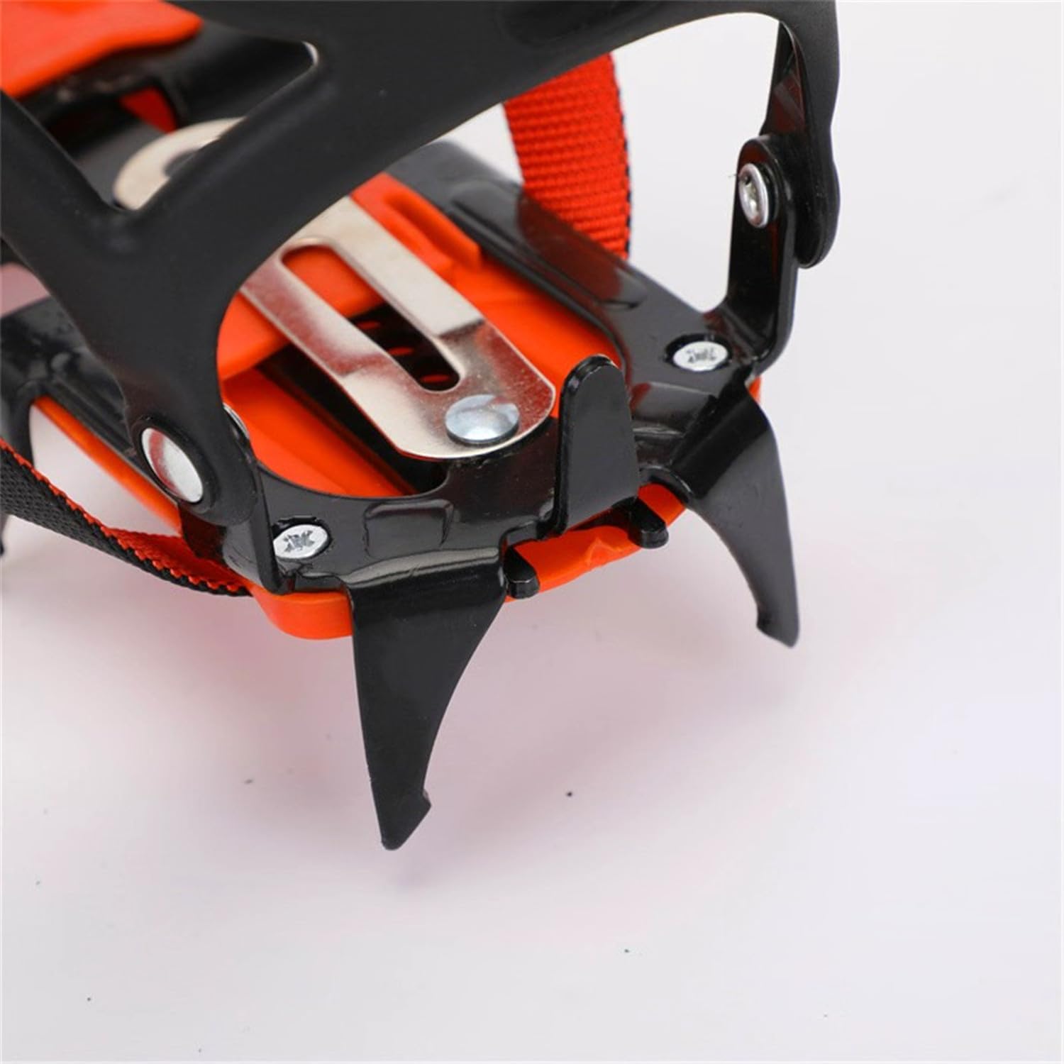 Ramponi Antiscivolo Neve 12 Punte Acciaio per Scarpe 36-46 | Materiale: Acciaio Manganese, TPU, , Regolabile, Universale, Leggero, Antiscivolo, Escursionismo, Trekking