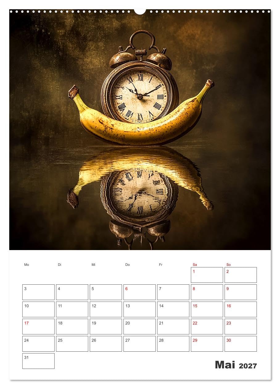 CALVENDO - Gesunde Zeiten (Wandkalender 2027 DIN A2 hoch), Monatskalender: Der fruchtige Terminkalender - KI generiert