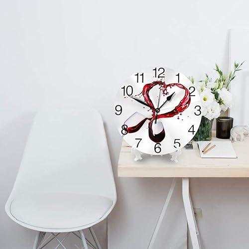 Vista 115 de KiuLoam Reloj de pared redondo de elefante africano, silencioso, sin tictac, funciona con pilas, fácil de leer para estudiantes, oficina, escuela