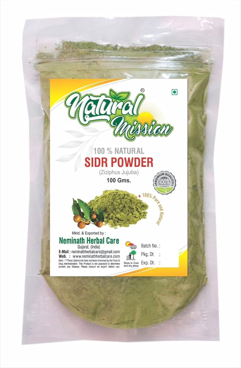 Sidr Leaf Powder (Ber leaves powder) 100 Grams |Hair Care | Conditioner