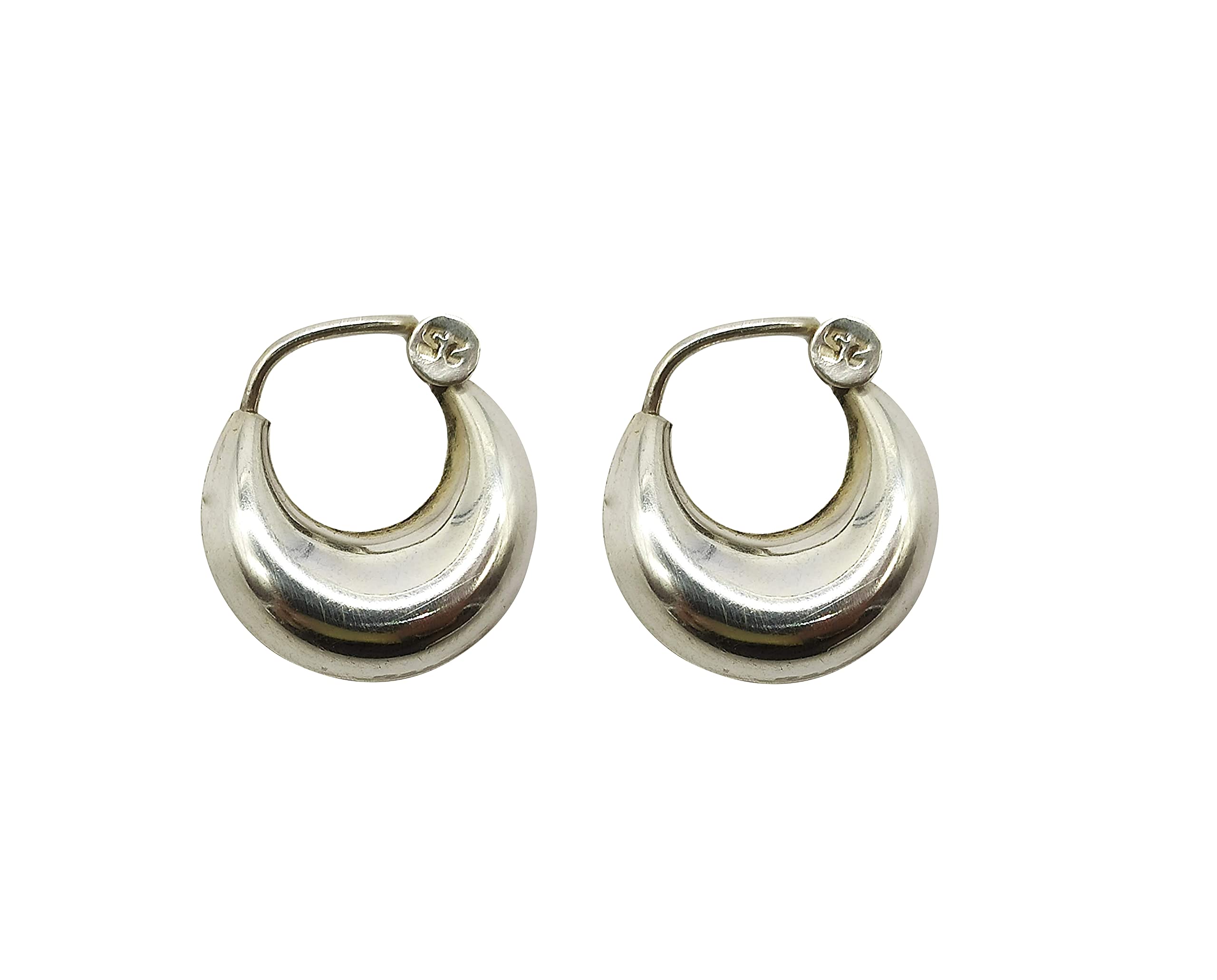 SOMYA Handmade 925 Sterling Silver Men’s Kaju Hoops - Unique Ethnic Bali Earrings with a Cashew Shape Boys & Men with Ceritificate of Purity, (Large-8 MM-Pair) (B08ZY4W4LH) Amazon Price History, Amazon Price Tracker