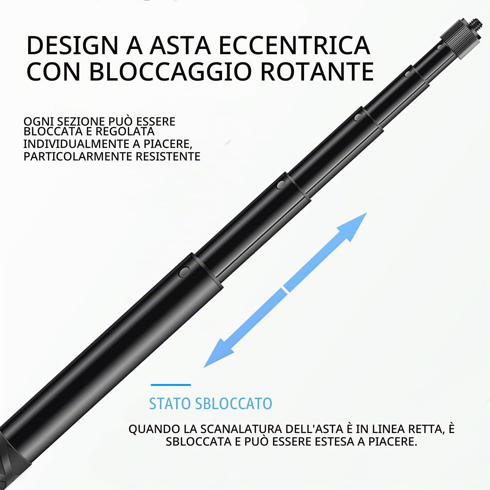NEWFUN Supporto per Videocamera, Accessorio per insta360 x4, Kit per Moto per insta360 x4, X3, X2 Rotazione di 360 Gradi, Doppio Morsetto, Supporto per Moto, Compatibile con Più Dispositivi