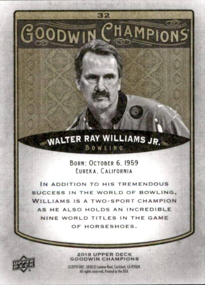 Amazon.com: 2019 Upper Deck Goodwin Champions #32 Walter Ray