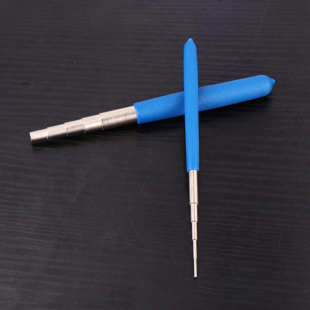 SEWACC Blue Wire Wrapping Tool Set Jewelry Mandrel Stick for DIY Handcraft Measuring Tool for Jewelry Adjusting and Fixing Durable Craft Accessory