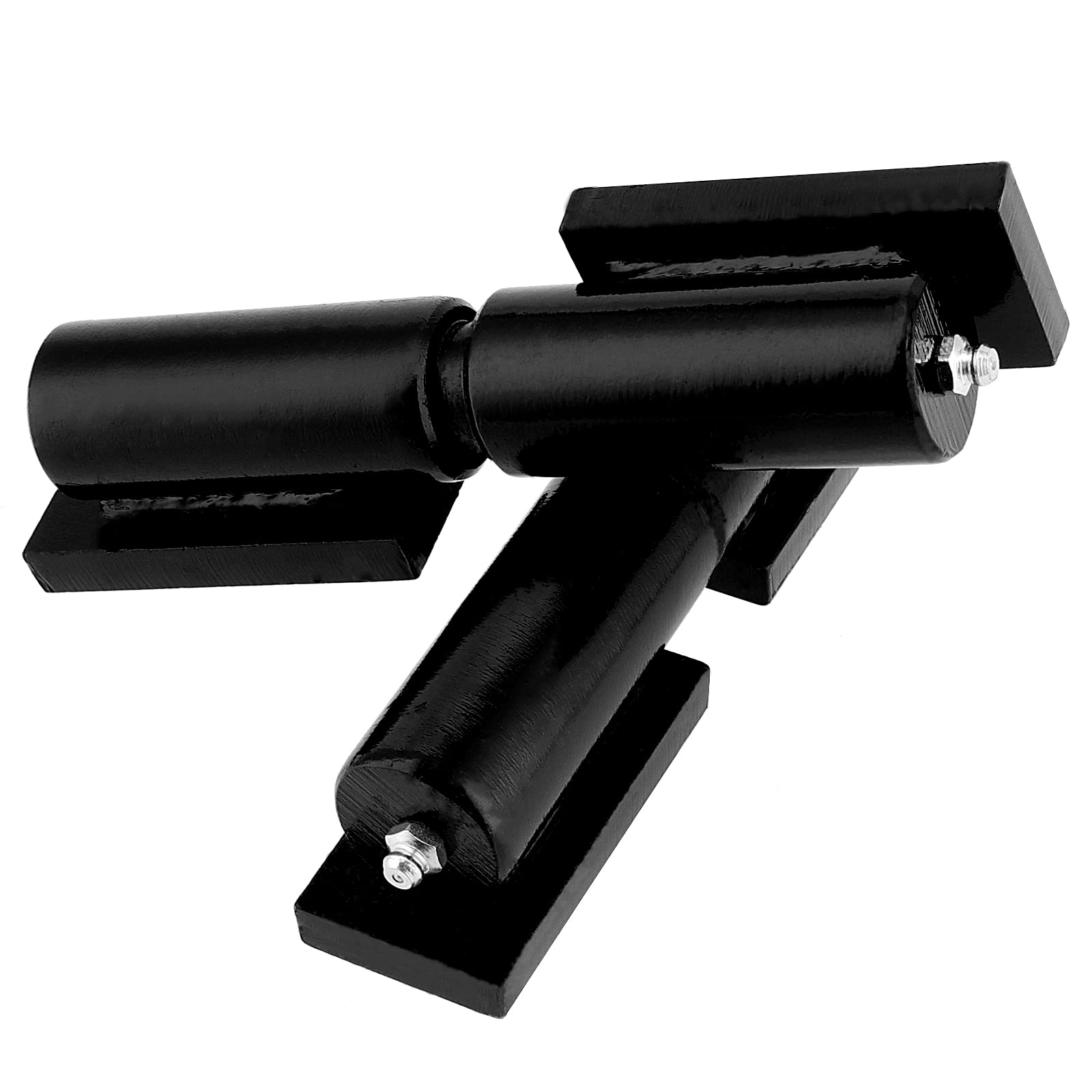 SHEUTSAN Paquete de 2 bisagras de puerta de barril resistentes de 7 pulgadas, bisagras de puerta de barril soldadas con rodamiento de bolas de acero para puertas batientes, puertas de rampa de