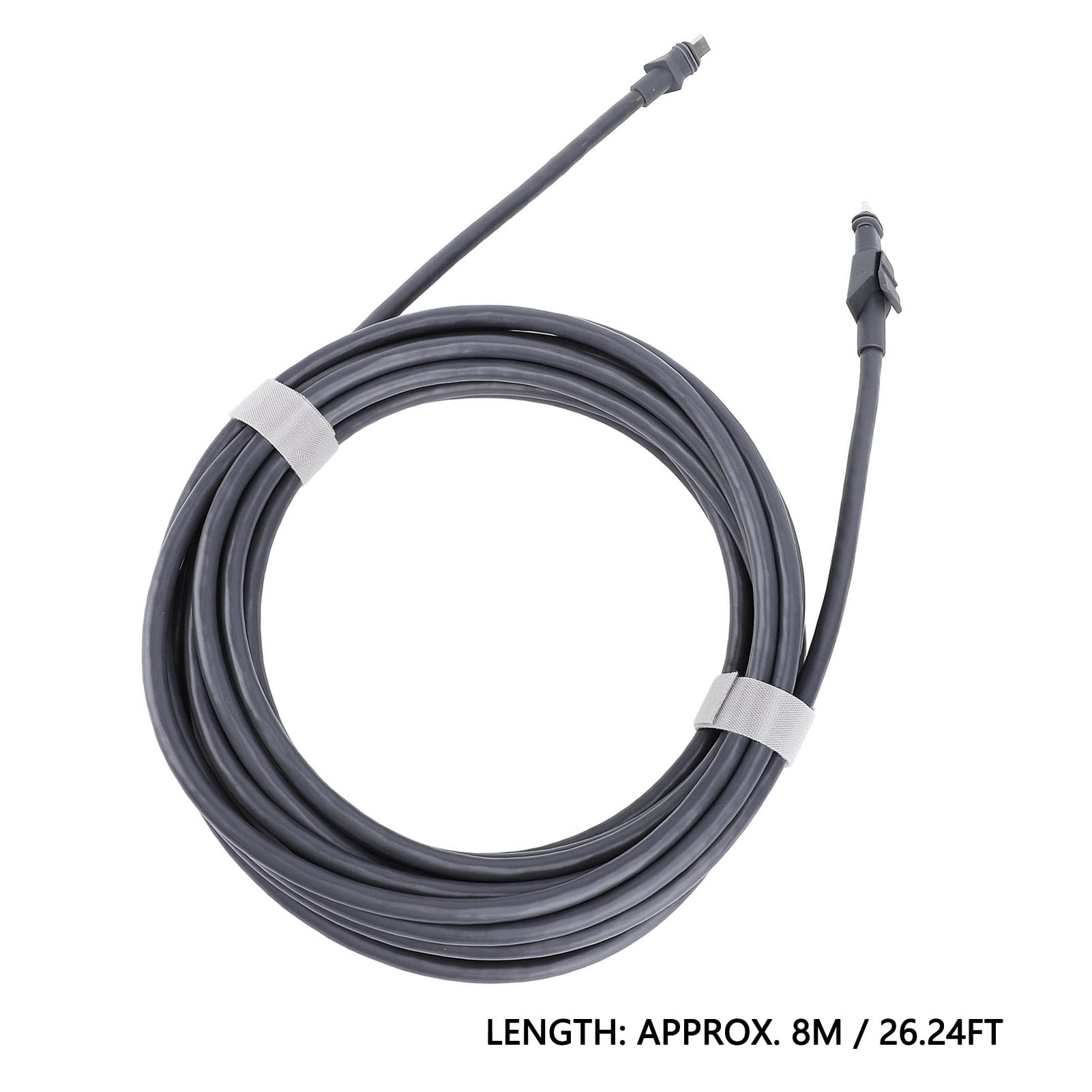 Pssopp Câble Réseau Plat de 26, 24 Pieds, Matériau en Caoutchouc et Cuivre, Connexion Stable et Câble de Remplacement Satellite Longue Durée pour Routeur et Modem de Jeu