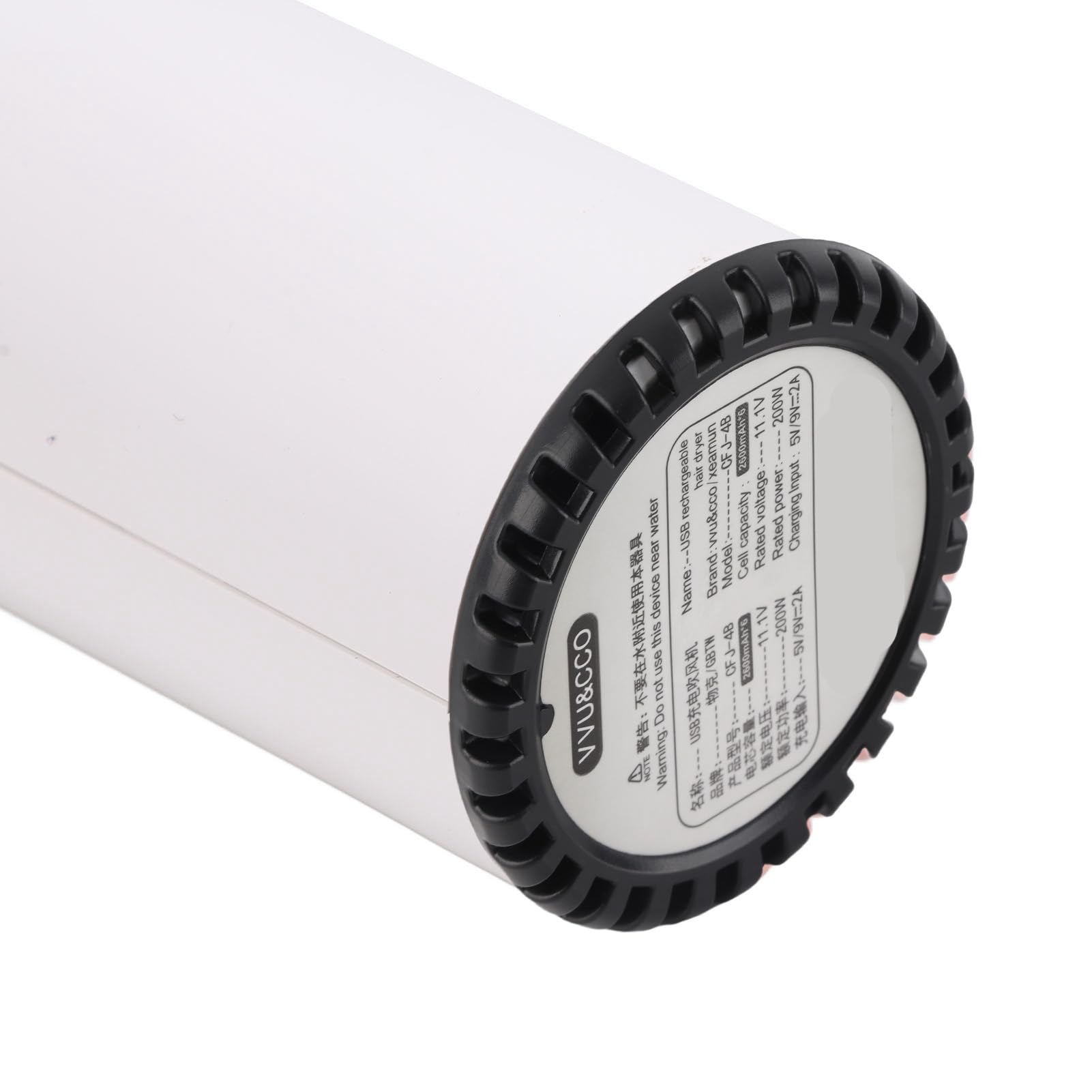 Schnurloser Haartrockner, Wiederaufladbarer Fön, 3 Geschwindigkeiten, 3 Temperaturen, USB Wiederaufladbar, Tragbarer Kleiner Föhn mit Digitalem Bildschirm, Ideal für Campingreisen Im Wohnheim