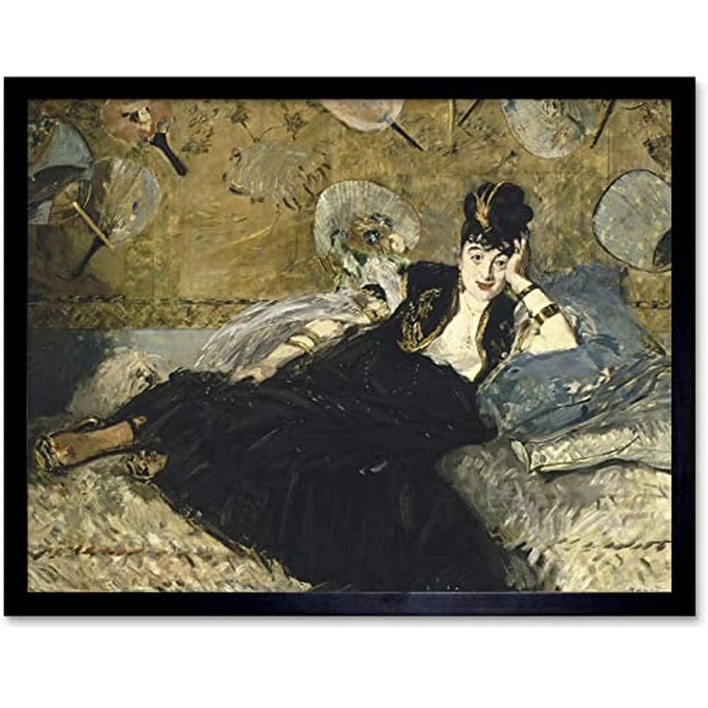 Edouard Manet Woman With Fans Unframed Wall Art Print Poster Home Decor Premium