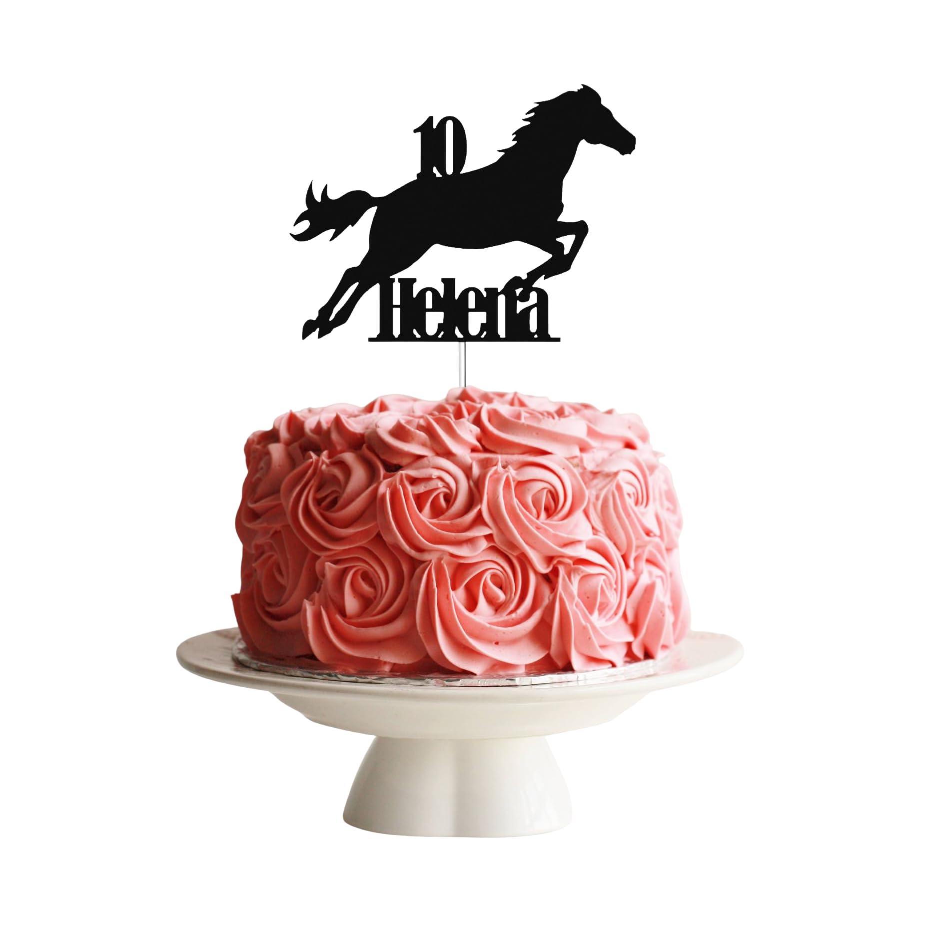 Personalised Cake Topper, Horse, Card, Birthday, Celebration