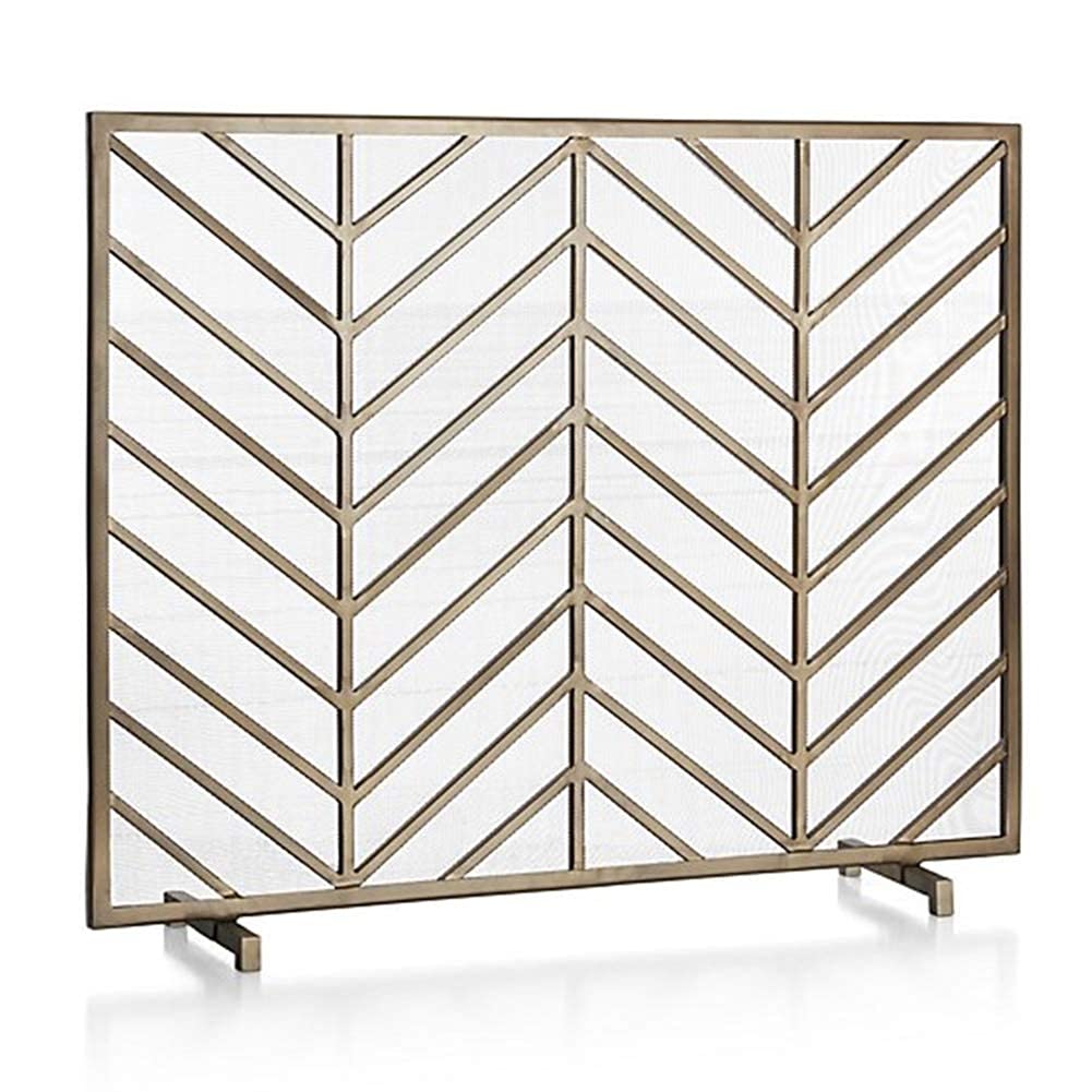 Single Panel Fire Guard Fire Spark Guard Cover，Heavy Duty Fireplace Screen Fireguard for Fireplace and Stove，93×20×76cm little surprise