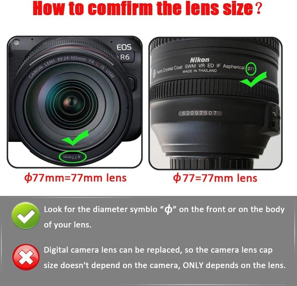 Amazon.com : 77mm HD UV Filter for Canon 24-105 mm f/4L Lens for