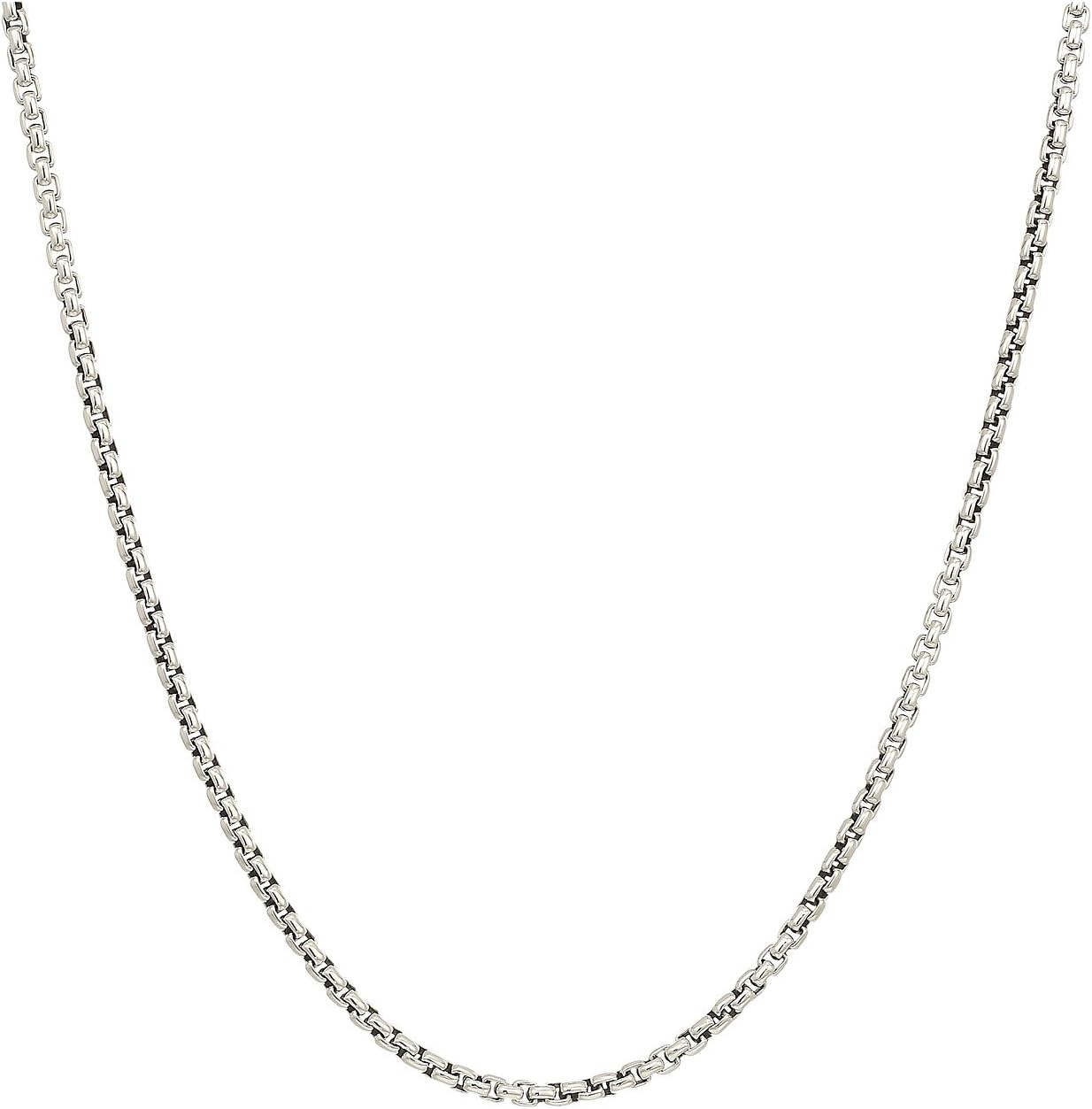 2.6mm Box Chain Necklace Size 22