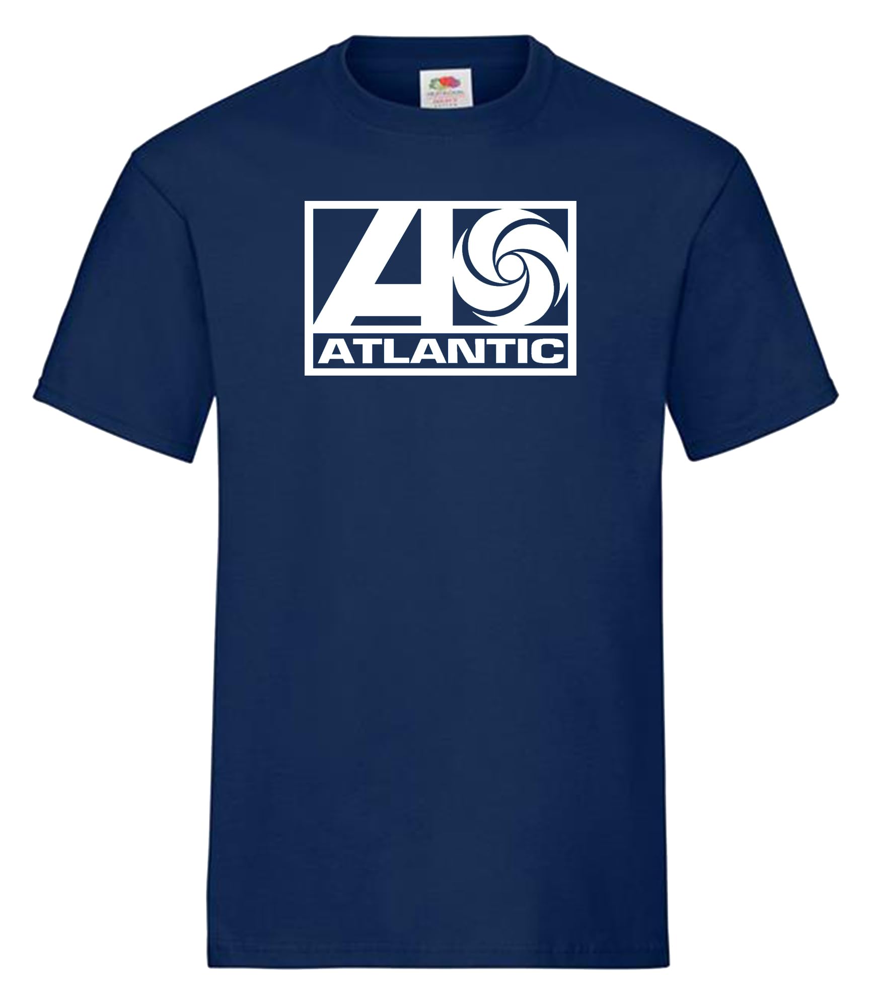 Zappatee Men's Navy Atlantic Records T Shirt XX-Large