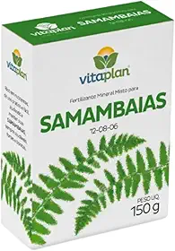Fertilizante Adubo Mineral Samambaias 150g Misto NPK e Micronutrientes Ideal Folhagens