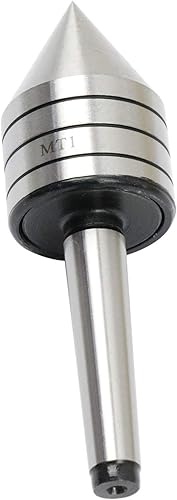 Miniatura 4 de Centro de contrapunto vivo resistente con cojinete giratorio MT1, centro de torneado cónico para carpintería, cono Morse, centros en vivo MT1 con